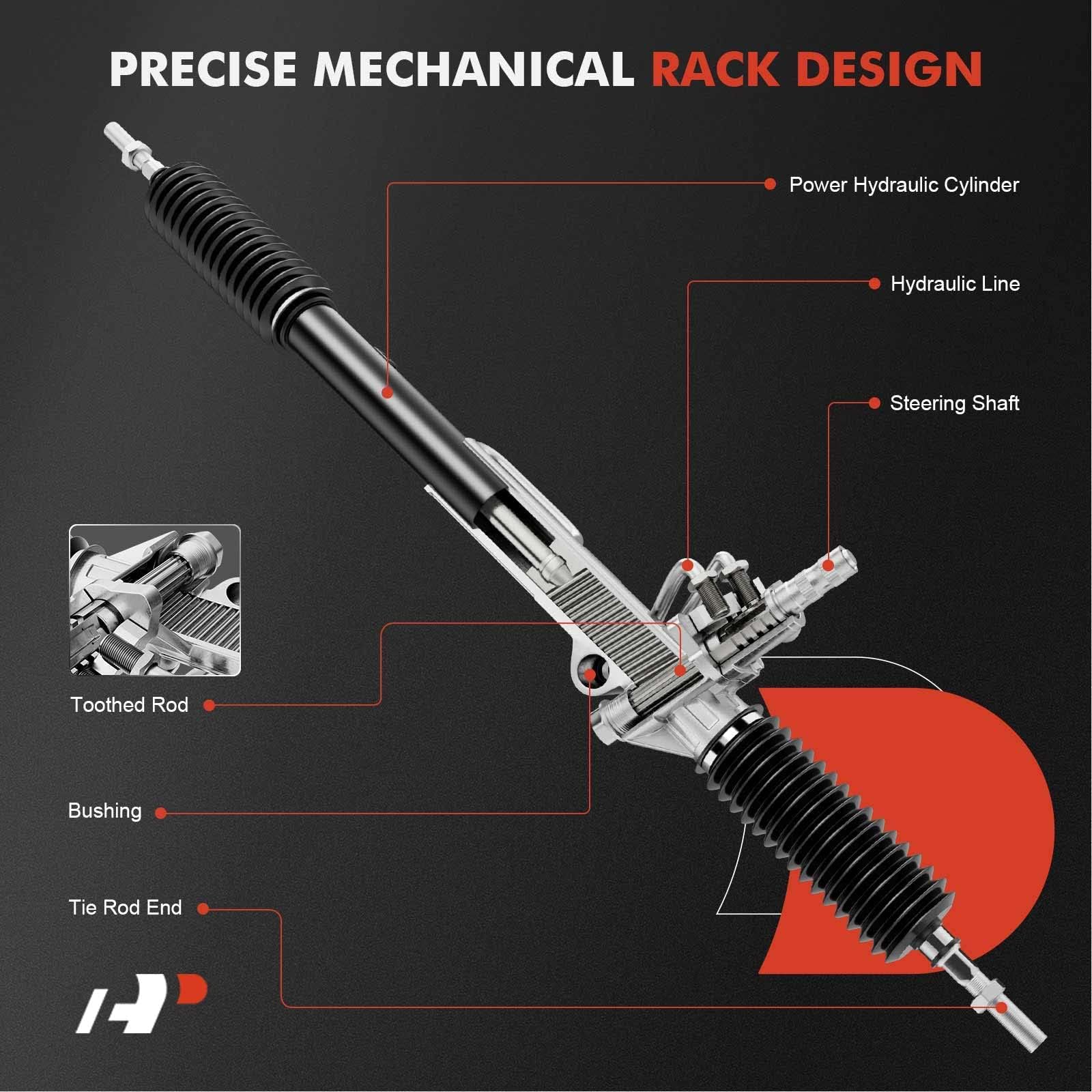 A-Premium - Hydraulic Power Steering Rack and Pinion